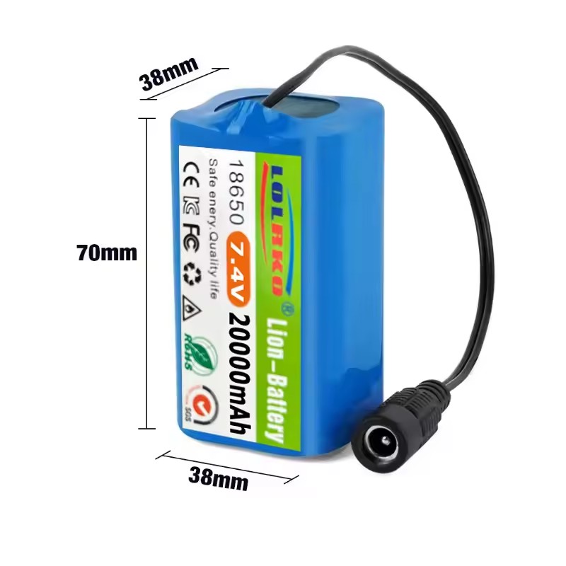 7.4V 20000mAh Battery with USB - Fish Finder Charger 评论和价格