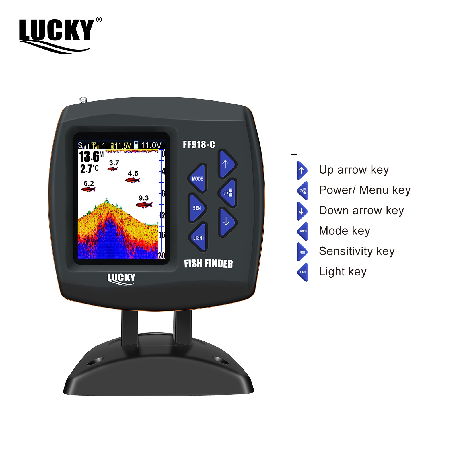Lucky FF918 Wireless Remote Co - Fish Finder Transducer 评论和价格