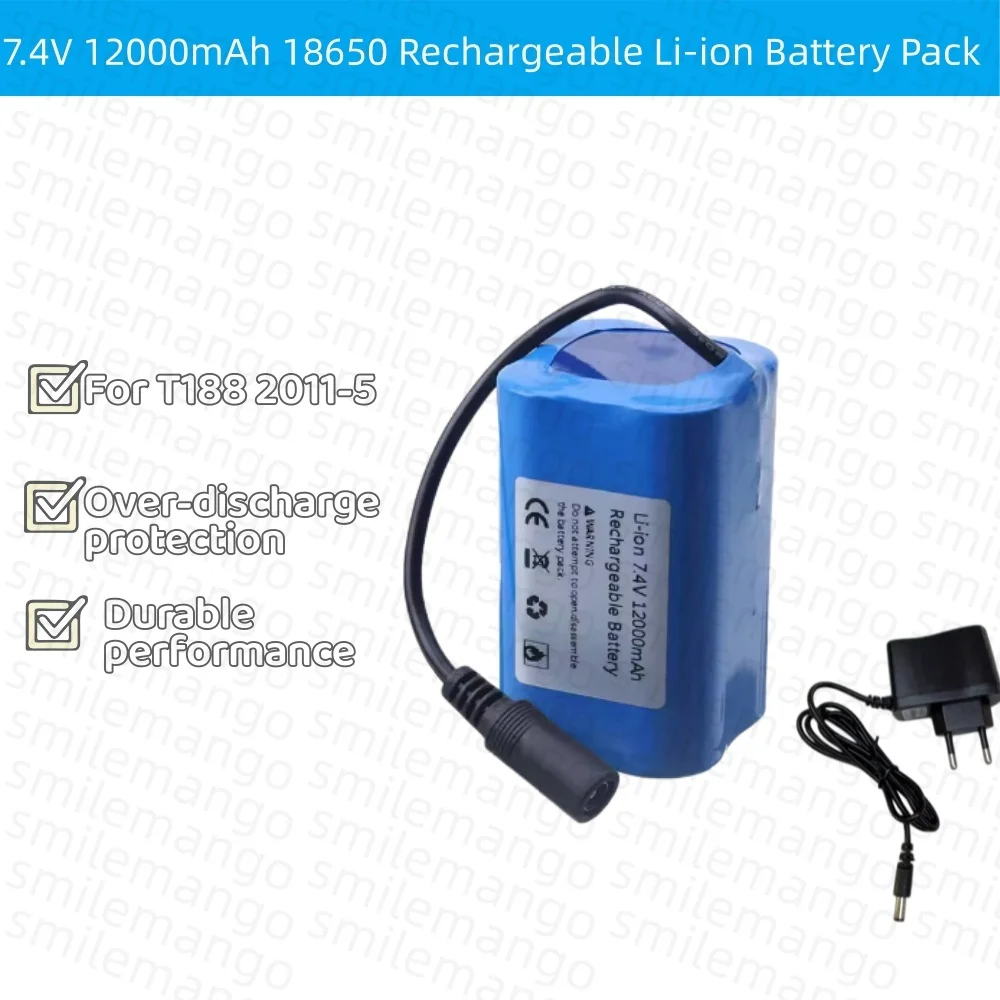 7.4V 12000mAh Battery with USB - Fish Finder Charger 评论和价格