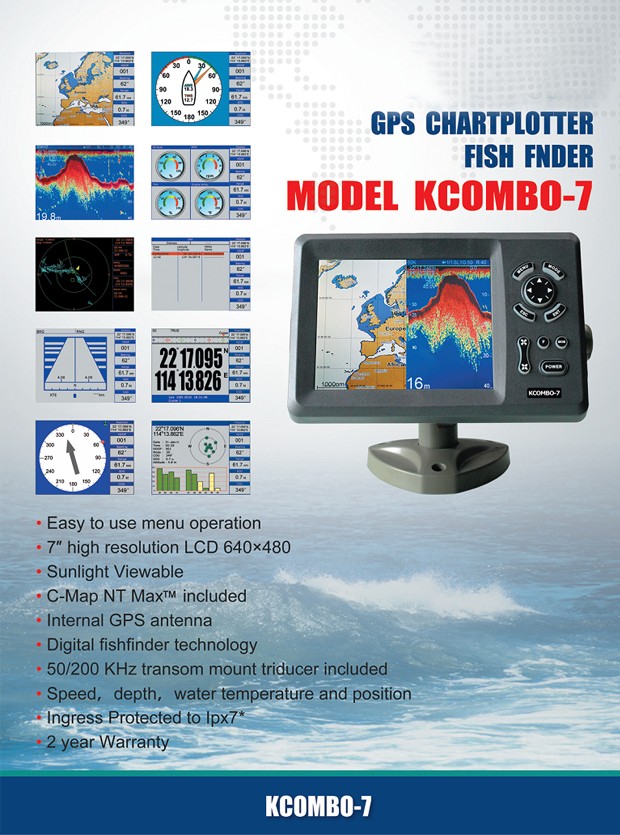 Kcombo-7 7inch ONWA GPS Plotte - Fishing Gps 评论和价格