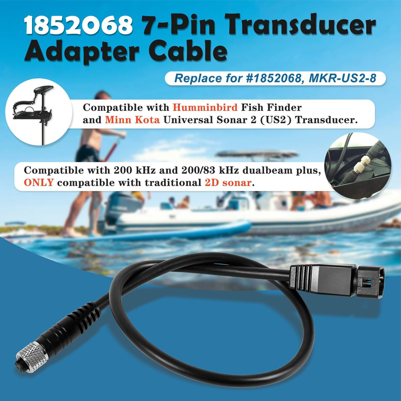 1852068 MKR-US2-8 7-Pin Adapte - Fish Finder Transducer 评论和价格