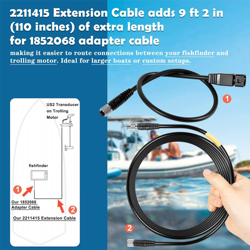 1852068 MKR-US2-8 7-Pin Adapte - Fish Finder Transducer 评论和价格