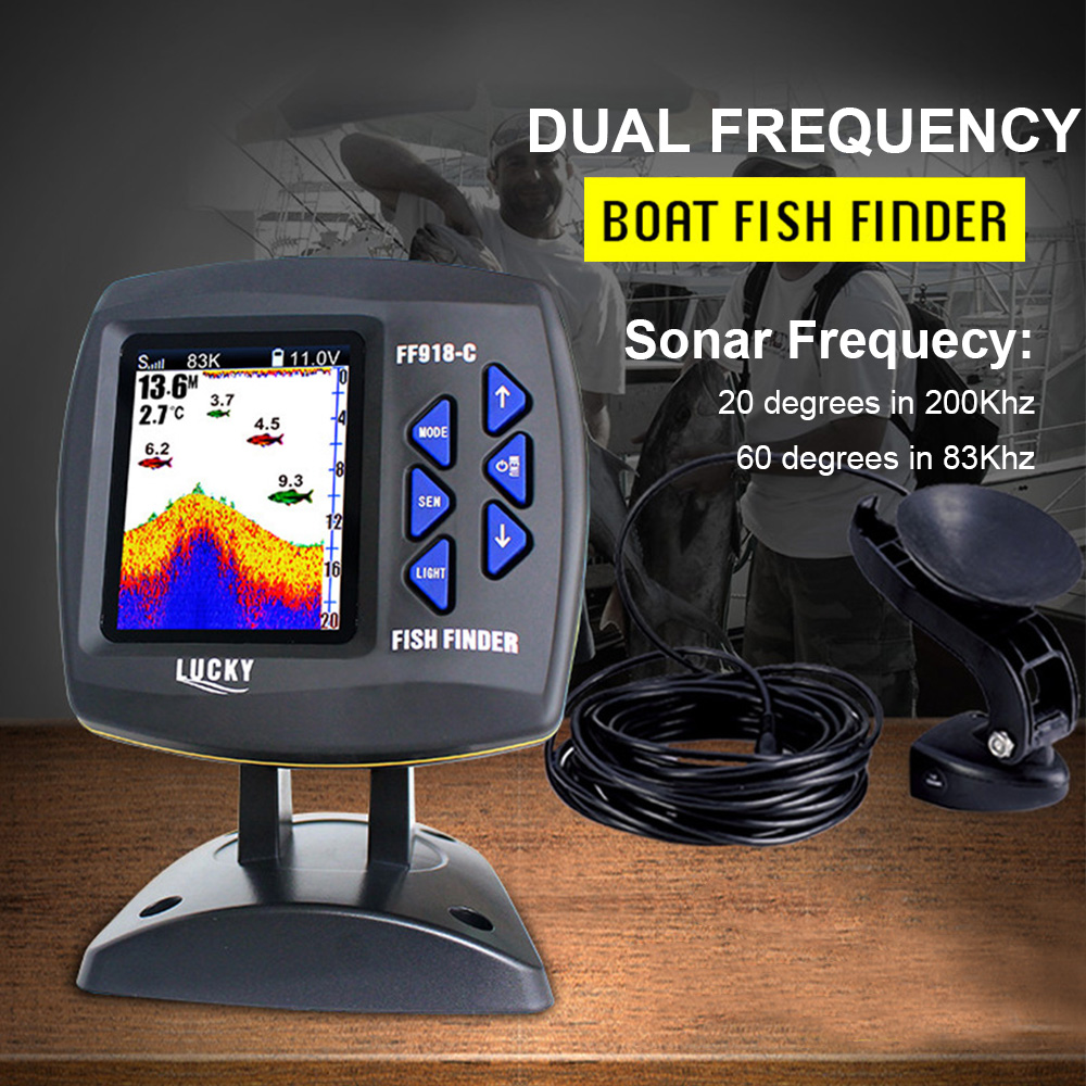 FF918-C100DS Color Screen Wire - Fish Finder Transducer 评论和价格